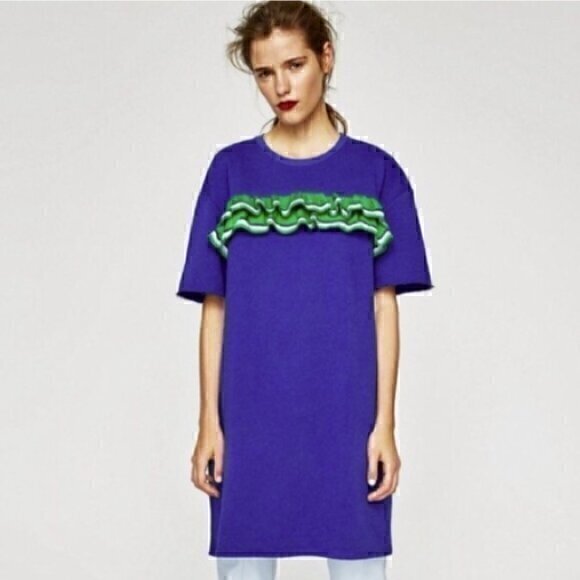 Zara Dresses & Skirts - Zara Trafaluc Oversized T-Shirt Dress L